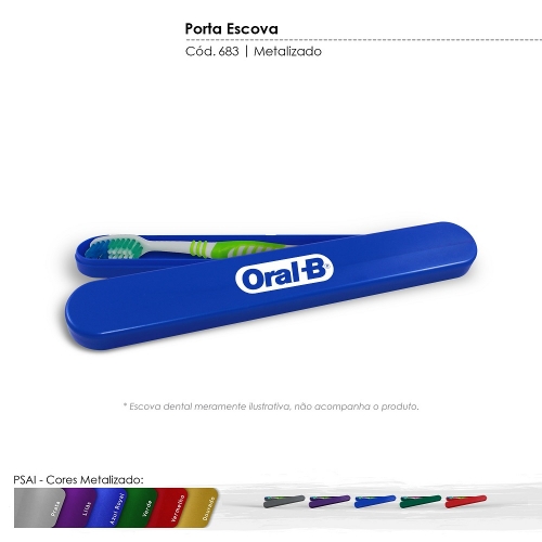 Porta Escova Dental de Plástico Resistente Cores Diversas